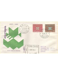 ITALIA 1963 FDC (Venetia) Europa Cept racc