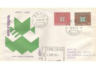 ITALY 1963 FDC (Venetia) Europa Cept rec