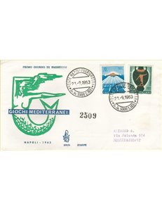 ITALY 1963 FDC (Venetia) Mediterranean Games collected