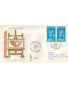 ITALIA 1963 FDC (Venetia) Giornata del francobollo