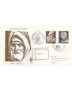 ITALIA 1964 FDC (Venetia) Michelangelo Buonarroti racc