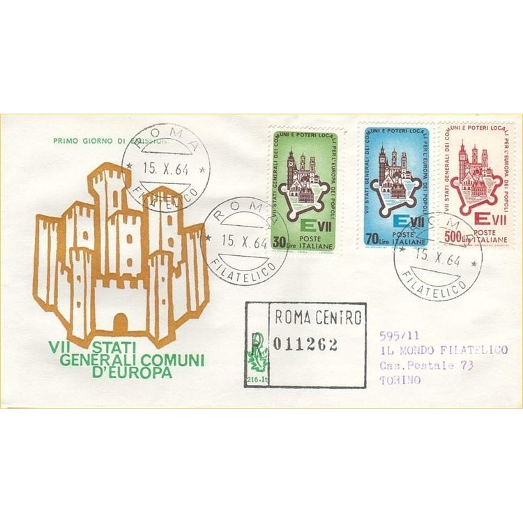 ITALIA 1964 FDC (Venetia) Stati generali racc