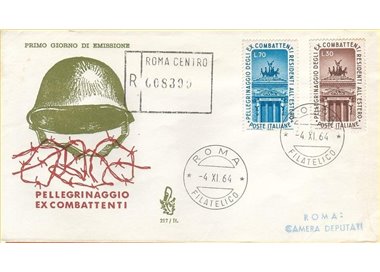 ITALY 1964 FDC (Venice) Ex-combatants collected