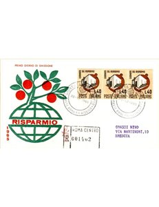 ITALY 1965 FDC (Venice) Savings Day collected