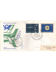 ITALIA 1965 FDC (Venetia) Rete aereo postale racc
