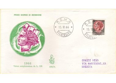 ITALY 1966 FDC (Venice) Syracuse