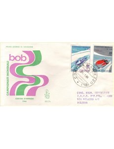 ITALIA 1966 FDC (Venetia) Campionati di bob