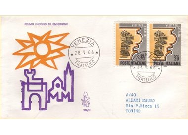 ITALY 1966 FDC (Venice) Tourist propaganda