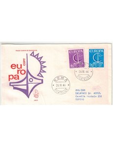 ITALIA 1966 FDC (Venetia) Europa Cept