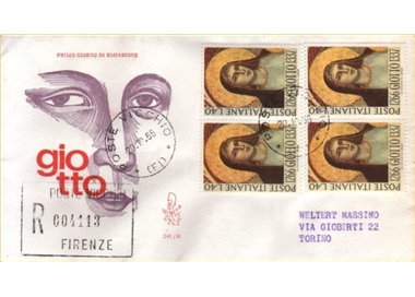 ITALY 1966 FDC (Venice) Giotto collection
