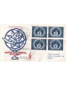 ITALIA 1967 FDC (Venetia) Società Geografica racc
