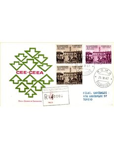 ITALIA 1967 FDC (Venetia) Trattati di Roma racc