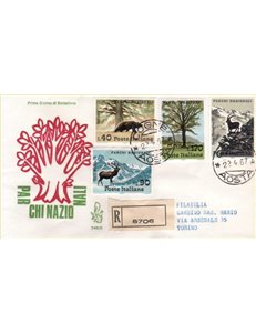 ITALIA 1967 FDC (Venetia) Parchi nazionali racc