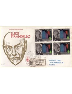 ITALIA 1967 FDC (Venetia) Luigi Pirandello racc