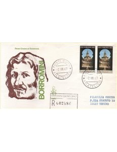 ITALY 1967 FDC (Venice) Francesco Borromini collection
