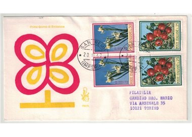 ITALIA 1967 FDC (Venetia) Fiori ord