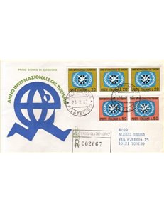 ITALIA 1967 FDC (Venetia) Anno del turismo racc