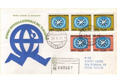ITALY 1967 FDC (Venice) Year of Tourism collected