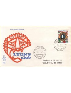 ITALY 1967 FDC (Venetia) Lions