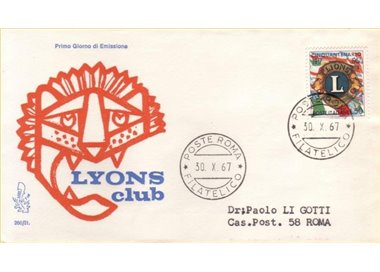 ITALIA 1967 FDC (Venetia) Lions