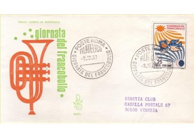 ITALIA 1967 FDC (Venetia) Giornata del francobollo ord