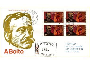 ITALY 1968 FDC (Venice) Arrigo Boito collection