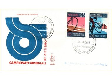 ITALY 1968 FDC (Venice) Cycling