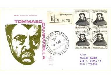 ITALY 1968 FDC (Venice) Tommaso Campanella collected