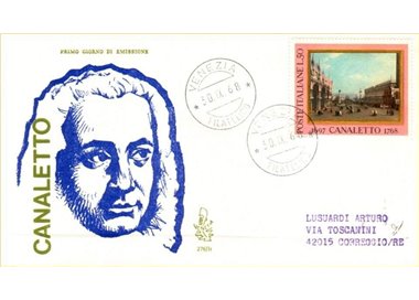 ITALIA 1968 FDC (Venetia) Canaletto ord