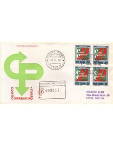 ITALY 1968 FDC (Venice) Collected current accounts