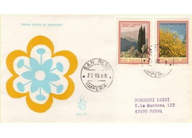 ITALIA 1968 FDC (Venetia) Flora racc