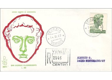 ITALY 1969 FDC (Venice) San Giorgio collection