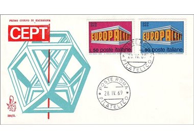 ITALIA 1969 FDC (Venetia) Europa Cept