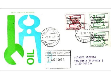 ITALIA 1969 FDC (Venetia) OIL racc
