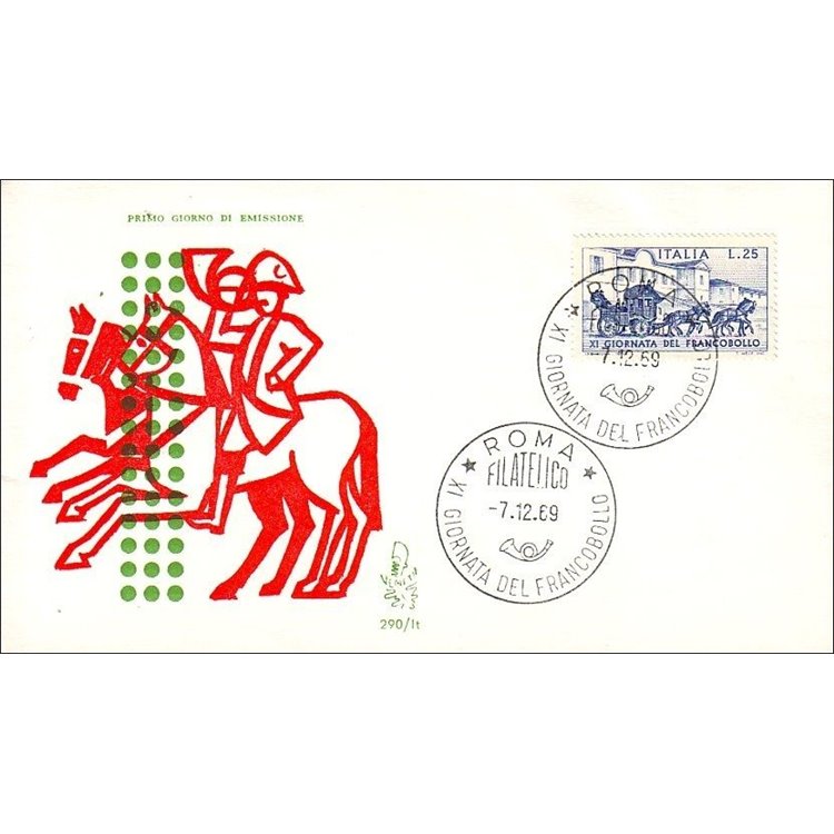 ITALIA 1969 FDC (Venetia) Giornata del francobollo