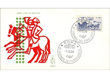 ITALIA 1969 FDC (Venetia) Giornata del francobollo