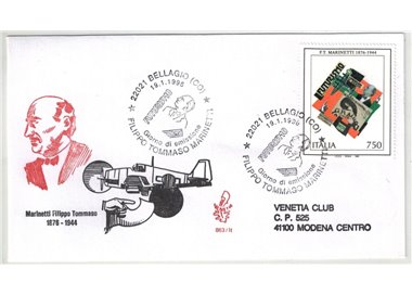 ITALIA 1996 FDC (Venetia) Marinetti