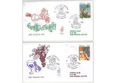ITALIA 1996 FDC (Venetia) Cibi italiani
