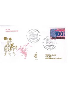 ITALIA 1996 FDC (Venetia) Gazzetta dello sport