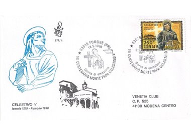 ITALIA 1996 FDC (Venetia) Papa Celestino