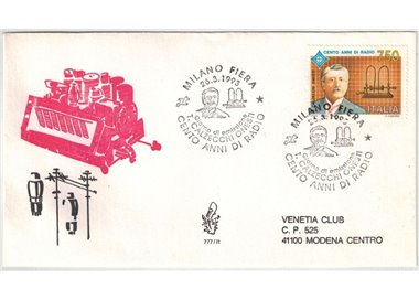ITALY 1993 FDC (Venice) Centenary of the radio