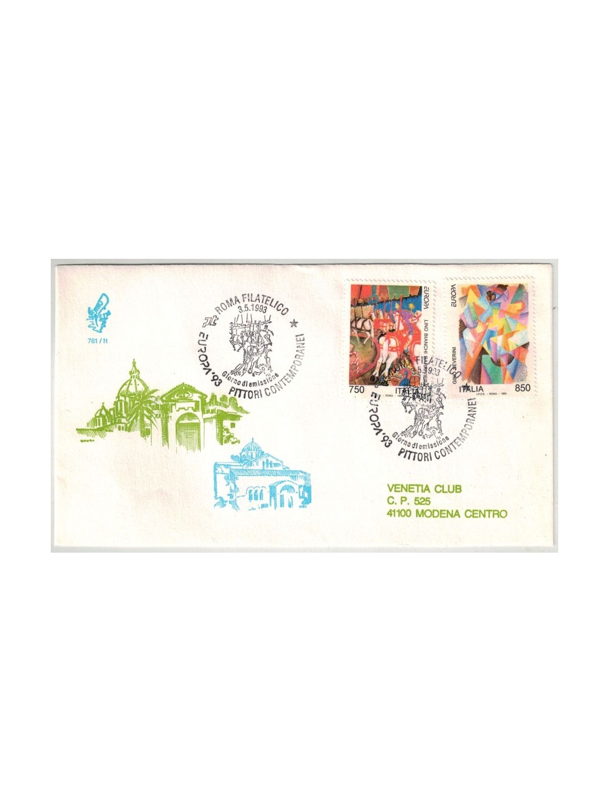 ITALIA 1993 FDC (Venetia) Europa