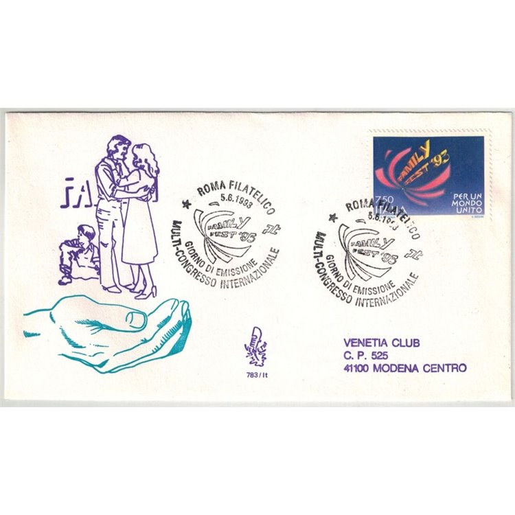 ITALIA 1993 FDC (Venetia) Familyfest