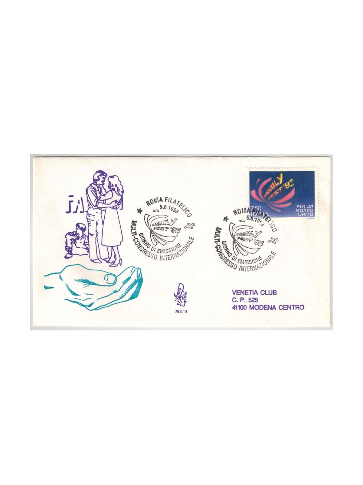 ITALY 1993 FDC (Venetia) Familyfest