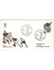 ITALIA 1993 FDC (Venetia) Milan campione