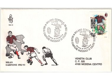 ITALY 1993 FDC (Venice) Milan champion