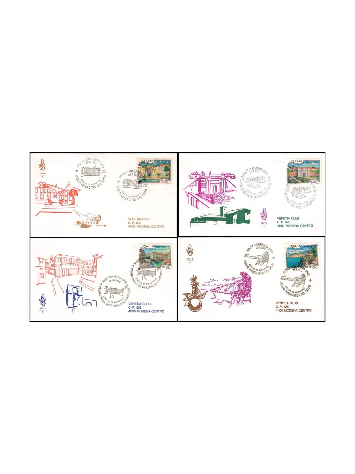 ITALY 1993 FDC (Venice) Tourism