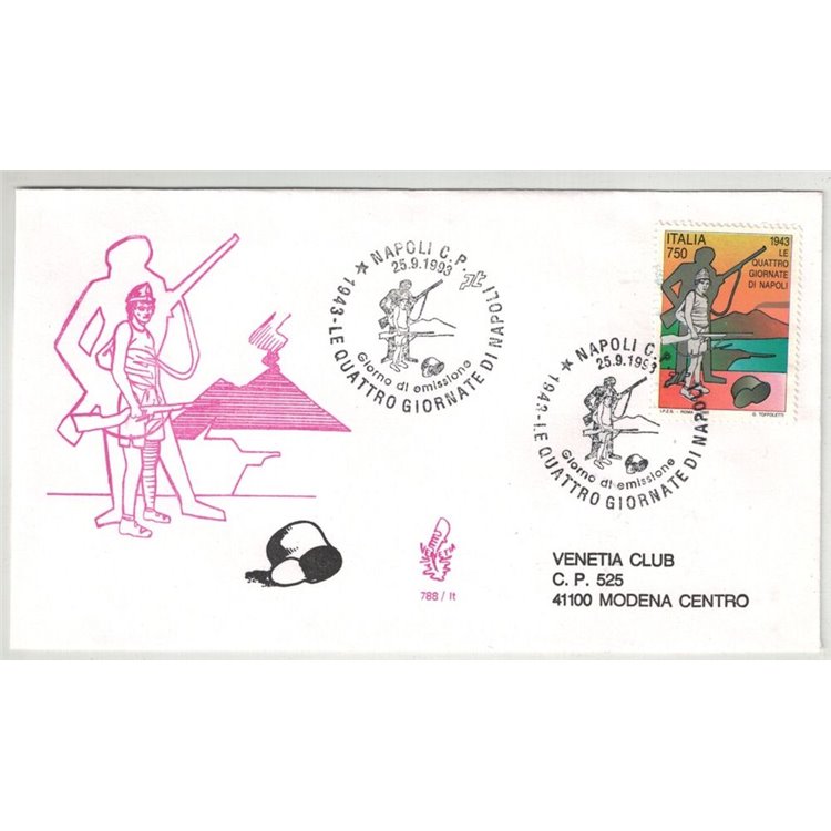 ITALY 1993 FDC (Venice) Four Days of Naples