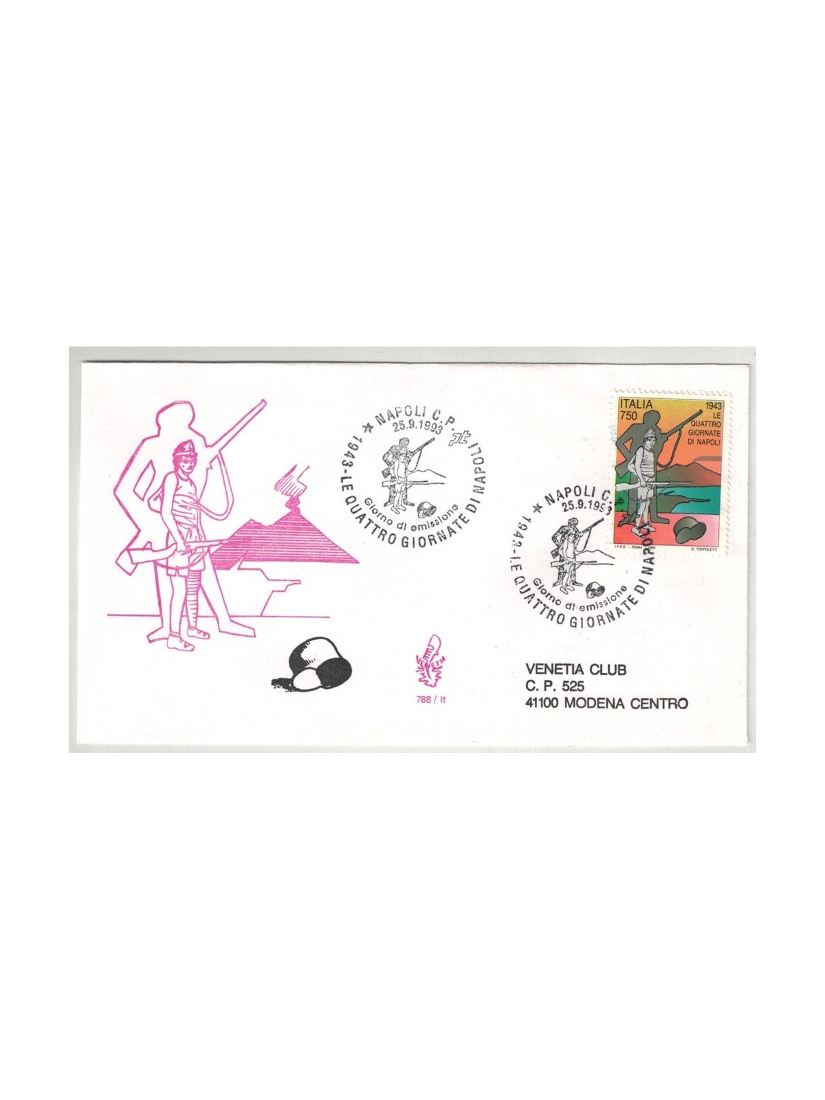 ITALY 1993 FDC (Venice) Four Days of Naples