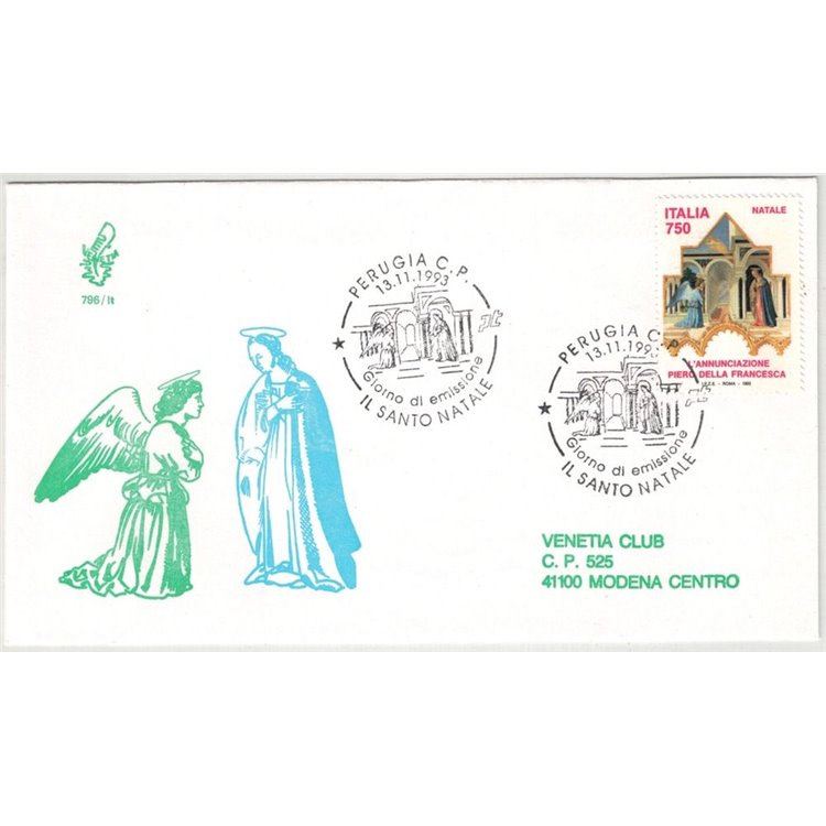 ITALY 1993 FDC (Venice) Christmas, Annunciation